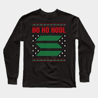 Ho Ho Hodl Solana Crypto Ugly Christmas Sweater Long Sleeve T-Shirt